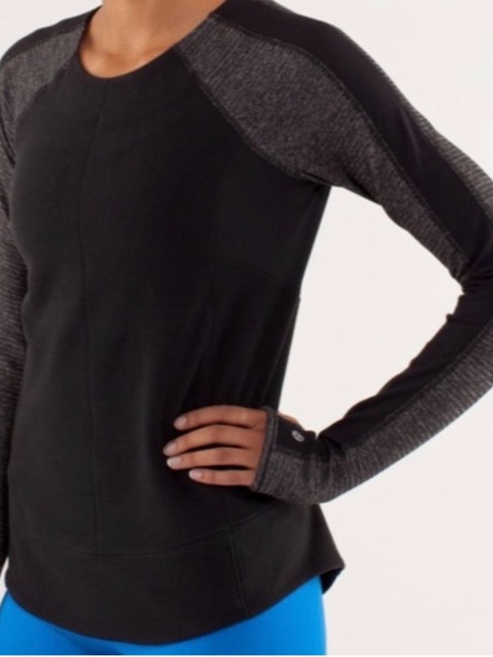 Rare Lululemon Run Bold In The Cold Longsleeve sweater top Black 8